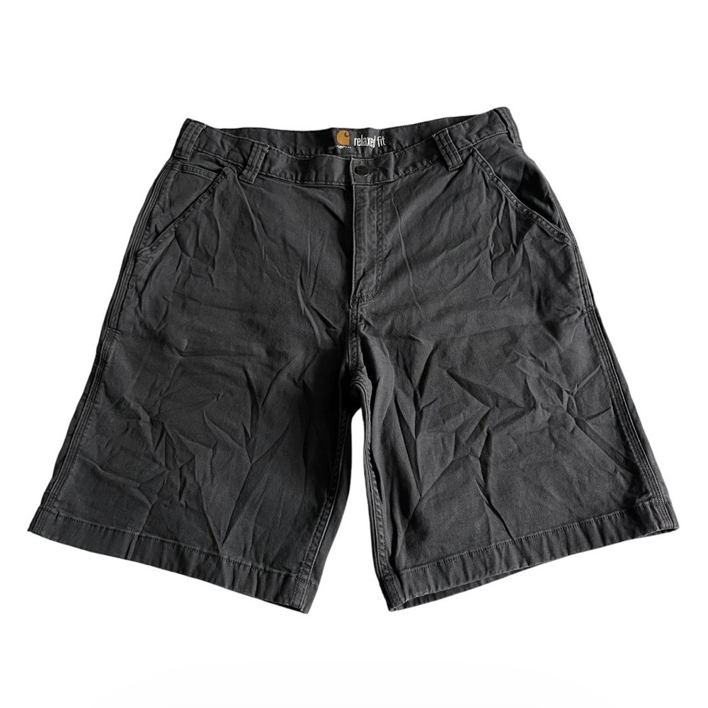 Carhartt Mens Size 38 (36x10) Rugged Flex Relaxed Fit Work Shorts Gray 102514